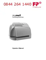 FP Mailing Solutions MyMail Operator'S Manual предпросмотр