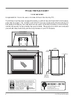 Preview for 2 page of FPI Gas Insert U35-LP1 Owners & Installation Manual