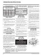 Preview for 20 page of FPI Gas Insert U35-LP1 Owners & Installation Manual