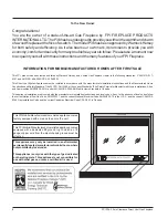 Preview for 2 page of FPI P36-LP3 Owners & Installation Manual