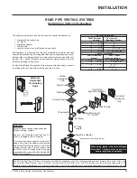 Preview for 23 page of FPI P36-LP3 Owners & Installation Manual