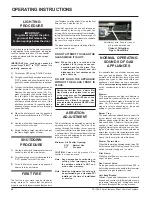 Preview for 44 page of FPI P36-LP3 Owners & Installation Manual