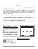 Preview for 2 page of FPI P36D-LP Owners & Installation Manual