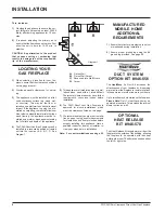 Preview for 8 page of FPI P36D-LP Owners & Installation Manual