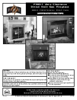 Preview for 1 page of FPI Regency P36D-LP1 Owners & Installation Manual