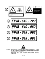 Предварительный просмотр 9 страницы FPM Agromehanika FPM 612 729 Assembly, Operation And Maintenance Manual