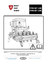 Предварительный просмотр 1 страницы FPM 627 249 Installation / Handling / Maintenance, List Of Spare Parts