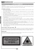 Предварительный просмотр 10 страницы Fracarro 270693 Operating Instructions Manual