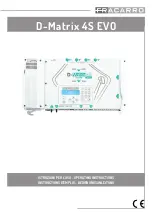 Fracarro D-Matrix 4S EVO Operating Instructions Manual preview