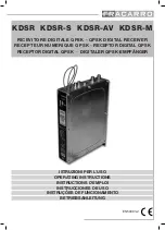 Fracarro KDSR Operating Instructions Manual preview