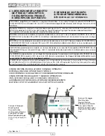 Preview for 4 page of Fracarro MOD90S Operating Instructions Manual