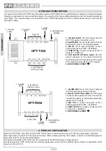 Preview for 14 page of Fracarro OPT-RX54 Operating Instructions Manual