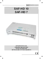 Fracarro SAF-HD 10 Operating Instructions Manual preview