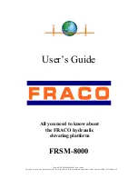 Preview for 2 page of Fraco FRSM-8000 User Manual