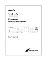 Preview for 1 page of Fractal Audio axe-fx ultra User Manual