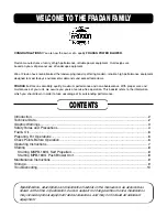 Preview for 2 page of FRADAN MPB-16VG Operator'S Manual