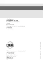 Preview for 80 page of frako PQC Operating Manual