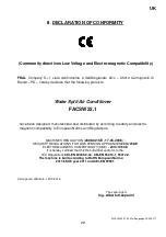 Preview for 29 page of Fral FACSW22.1 Use And Maintenance Manual