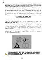 Preview for 38 page of Fral FACSW22.1 Use And Maintenance Manual