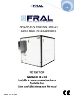 Preview for 1 page of Fral FD750 TCR Installation, Use And Maintenance Manual