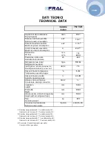 Preview for 4 page of Fral FD750 TCR Installation, Use And Maintenance Manual