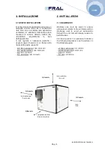 Preview for 9 page of Fral FD750 TCR Installation, Use And Maintenance Manual