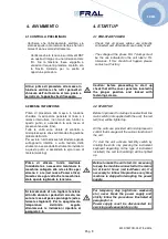 Preview for 13 page of Fral FD750 TCR Installation, Use And Maintenance Manual