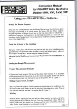 Предварительный просмотр 16 страницы Framers Corner SMI Instruction Manual