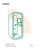 Предварительный просмотр 1 страницы Framery O VCR Installation Instructions Manual