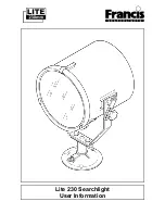 Francis Lite 230 User Information preview