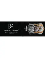 Franck Dubarry Fileteado GMT Automatic User Manual preview