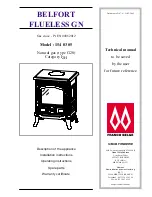 Preview for 1 page of FRANCO BELGE 154 03 05 Belfort Flueless GN Technical Manual