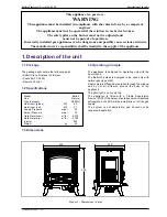 Preview for 3 page of FRANCO BELGE 154 03 05 Belfort Flueless GN Technical Manual