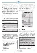 Preview for 15 page of FRANCO KF53 Manual