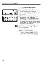 Preview for 22 page of Francotyp-Postalia T 1000 Trend Operator'S Manual