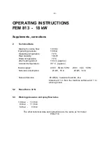 Предварительный просмотр 20 страницы Frank FEM 718 MSE-Z Operating Instructions Manual