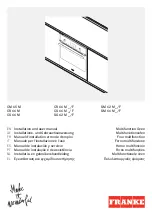 Franke 116.0534.495 Installation And User Manual предпросмотр