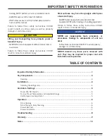 Preview for 3 page of Franke 18012473 Operation & Installation Manual