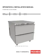 Franke 18012498 Operation & Installation Manual предпросмотр