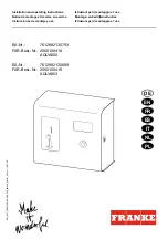 Franke 2000100418 Installation And Operating Instructions Manual preview