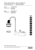 Franke 2000100431 Installation And Operating Instructions Manual предпросмотр