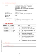 Preview for 5 page of Franke 2000101100 Installation And Operating Instructions Manual