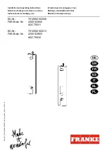 Franke 2000103800 Installation And Operating Instructions Manual preview