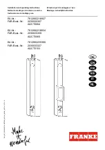 Franke 2030020357 Installation And Operating Instructions Manual предпросмотр