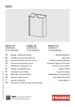 Franke 2030028001 Installation And Operating Instructions Manual preview