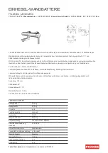 Preview for 1 page of Franke 2030032950 Installation And Operating Instructions Manual