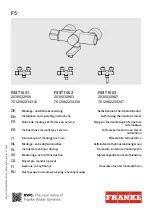 Предварительный просмотр 1 страницы Franke 2030032959 Installation And Operating Instructions Manual