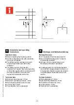 Предварительный просмотр 3 страницы Franke 2030034411 Installation And Operating Instructions Manual