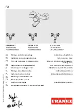 Preview for 1 page of Franke 2030036195 Installation And Operating Instructions Manual