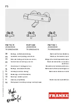 Franke 2030039530 Installation And Operating Instructions Manual preview